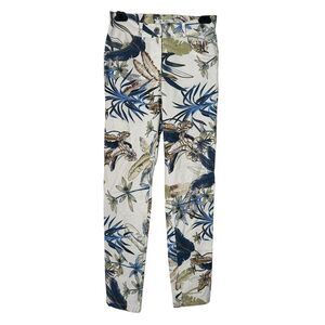 Gigi Moda Tropical Floral Pants Size S Resort Vacation Bold Print All Over Print
